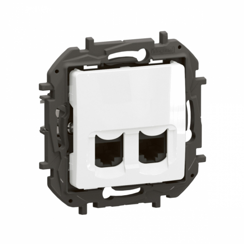 LEGRAND - NOWE NILOE - GNIAZDO 2 X RJ45 KAT. 6A UTP BIAŁE - NP4336WH