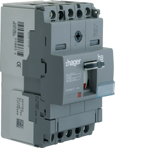 HAGER - ROZŁĄCZNIK OBCIĄŻENIA X160 3-POLOWY 125A - HCA125H