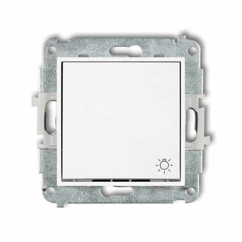 KARLIK - ŁĄCZNIK ZWIERNY ŚWIATŁO IP 20 / IP 44, 10AX 250V~ BIAŁY MINI - MWP-5
