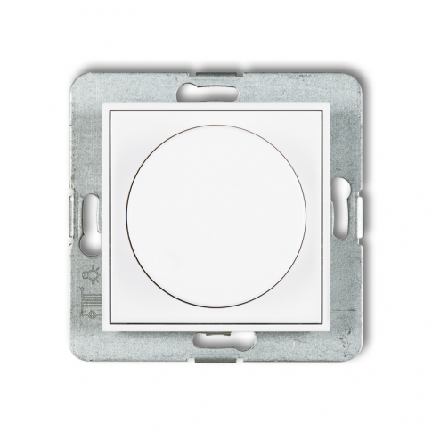 KARLIK - REGULATOR ELEKTRONICZNY  OŚWIETLENIA PRZYCISKOWO OBROTOWY DO LAMP LED CZARNY MAT MINI - MRO-2