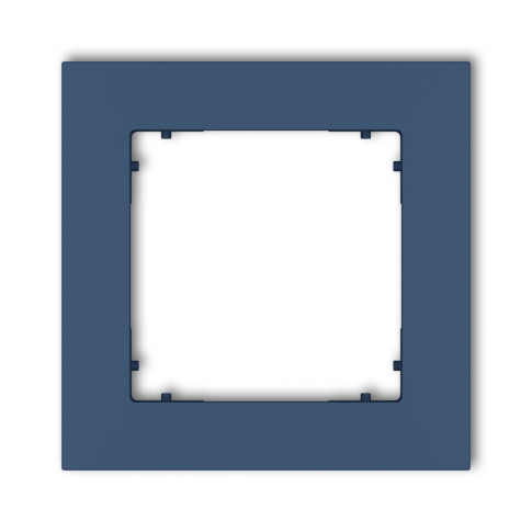 KARLIK - Ramka uniwersalna pojedyncza kwadratowa z tworzywa podtynkowy IP 20 MINI navy blue - 64MR-1