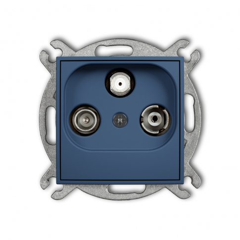 KARLIK - Mechanizm gniazda abonenckiego RTV-SAT końcowego 1,5dB podtynkowy IP 20 ICON navy blue - 64IGS