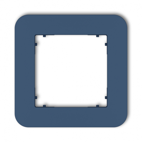 KARLIK - Ramka uniwersalna pojedyncza zaokrąglona z tworzywa podtynkowy IP 20 MINI navy blue - 64MRTZ-1
