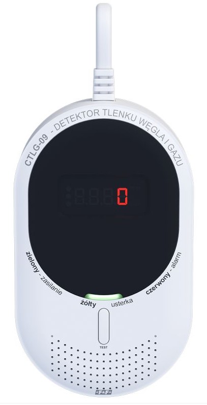 F&F - Detektor tlenku węgla i gazu - CTLG-09