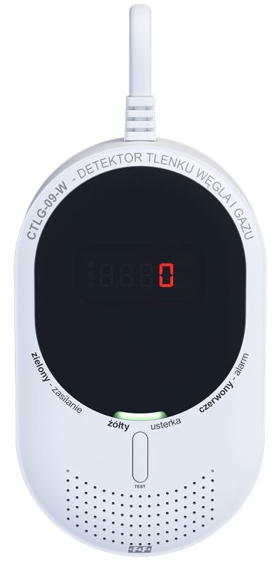 F&F - Detektor tlenku węgla i gazu z wifi - CTLG-09-W