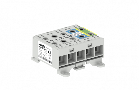 MOREK - Złączka OTL16-5x szary,niebieski, żó/ziel 5x1xAl/Cu 1,5-16 mm21000V AC/1500V DC Zacisk uniwersalny  - MAA5016A11