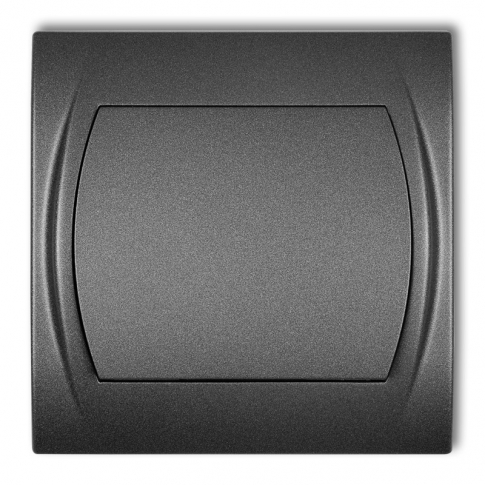 KARLIK - Łącznik jednobiegunowy podtynkowy IP 20, 10AX 250V~ LOGO grafitowy - 11LWP-1