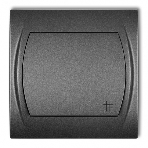 KARLIK - Łącznik krzyżowy podtynkowy IP 20, 10AX 250V~ LOGO grafitowy - 11LWP-6