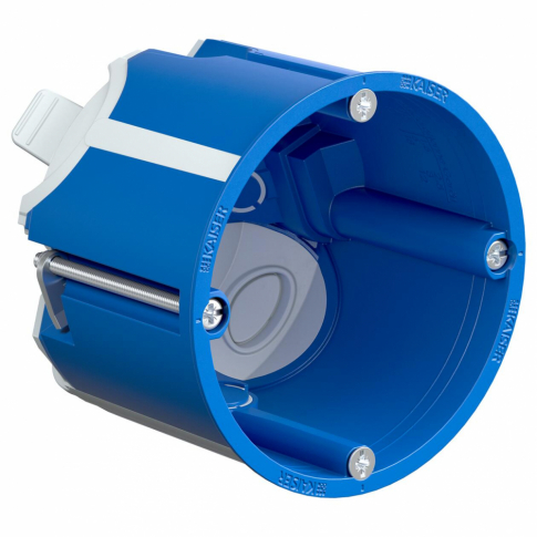 KAISER - PUSZKA DŹWIĘKOSZCZELNA Z MEMBRANAMI WIATROSZCZELNYMI DO ŚCIAN G/K, GŁĘBOKOŚĆ 61MM, BEZHALOGENOWA KAISER - 9069-04