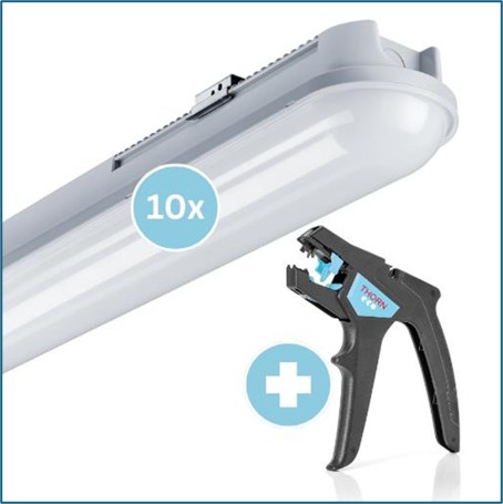 ZUMTOBEL THORN - OPRAWA HERMETYCZNA LED IP65 33/41/51W 4200-6300LM 4000K 1500MM JULIE FLEX 1500 1x STRIPPER - 96222861