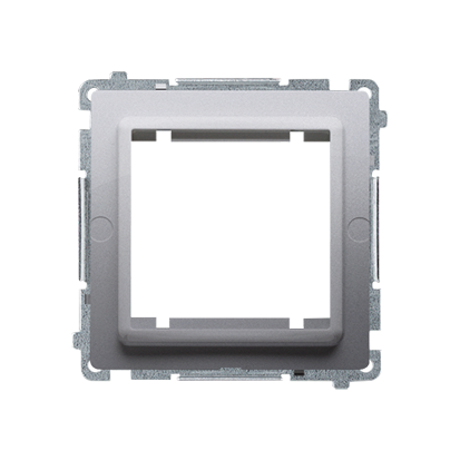 KONTAKT SIMON - Adapter (przejściówka) na osprzęt standardu 45 × 45 mm. Montaż do puszki na łapki i wkręty; stal inox - BMA45M/21