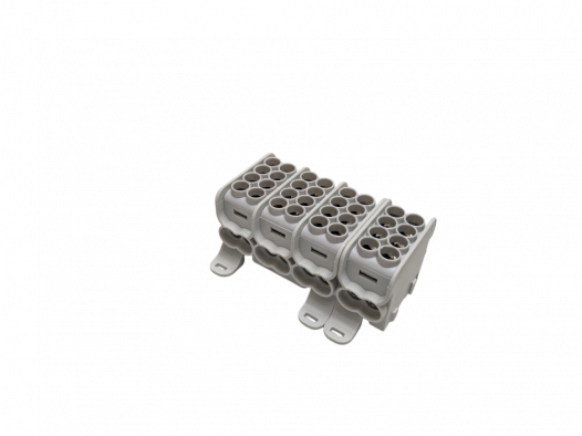 MOREK - Blok dystrybucyjny - rozdzielczy HLAK 25 4P szary 2xAl/Cu 25mm2+16mm2 1000VAC/1500VDC  - MAG4254A00