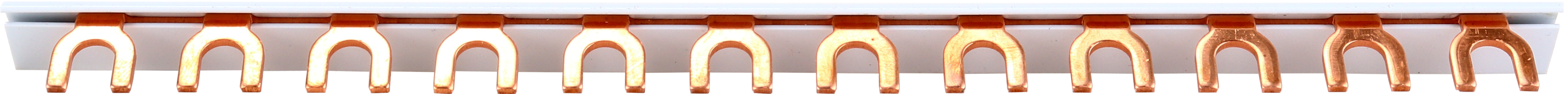 KKLN - Szyna prądowa łączeniowa 1P 63A 10mm2 (12 mod.) typ widełkowy - VCS-BB-F-1P-63-12M