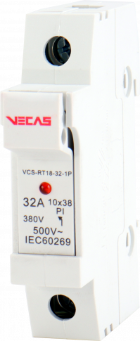 KKLN - Podstawa bezpiecznikowa RT18-32 1P 32A 10x38 - VCS-RT18-32-1P