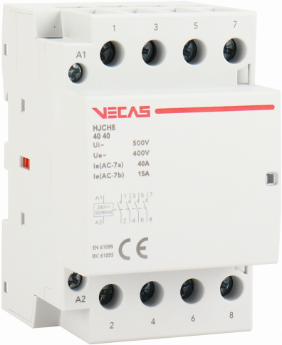 KKLN - Stycznik modułowy 40A 4NO 230V AC - VCS-HJCH8-40-40-230