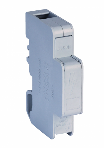 SIMET - BLOK ROZDZIELCZY JEDNOBIEGUNOWY MODUŁOWY 125A TS35 SZARY ELP-LBR60As - 84326002