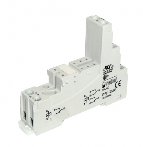 RELPOL - GNIAZDO PRZEKAŹNIKA RM84 RM85 RM87L RM87P GZM80 SZARY - 857408