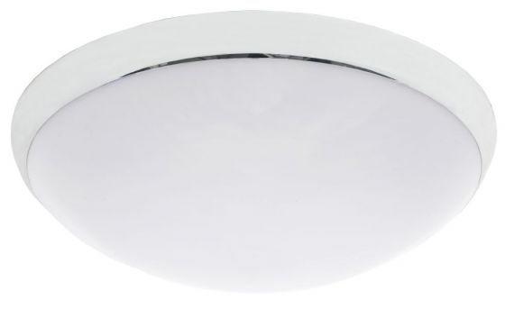 LENA LIGHTING - PLAFONIERA IP44 75W E27 CAMEA Z CZUJNIKIEM RUCHU MATOWA BIAŁA - 202452
