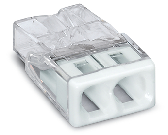 WAGO - SZYBKOZŁĄCZKA 2X0,5-2,5MM2 COMPACT TRANSPARENTNA WAGO - 2273-202
