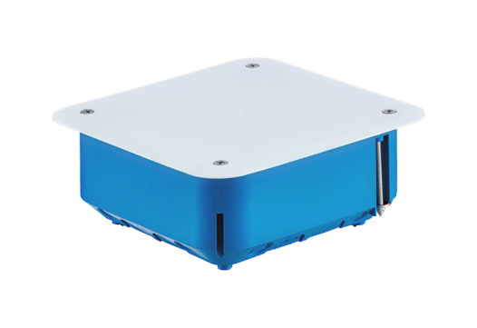 SIMET - PUSZKA PODTYNK 115x115X45 DO PUSTYCH ŚCIAN Z PRZYKRĘCANĄ POKRYWĄ IP43 NIEBIESKI P110 - 32042203