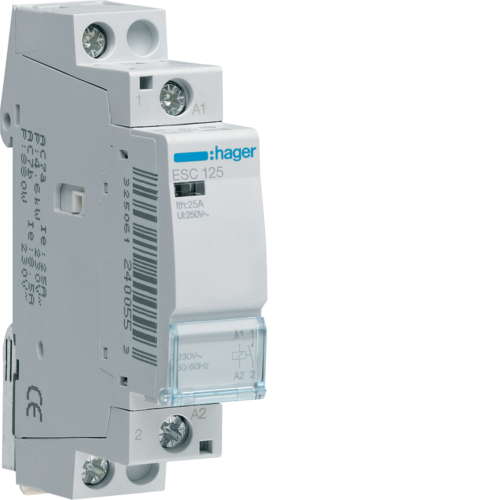 HAGER - Stycznik 230VAC 1NO 25A - ESC125