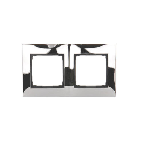 KONTAKT SIMON - RAMKA PODWÓJNA METALOWA IP20/IP44 CHROM SIMON 54 - DR2/63