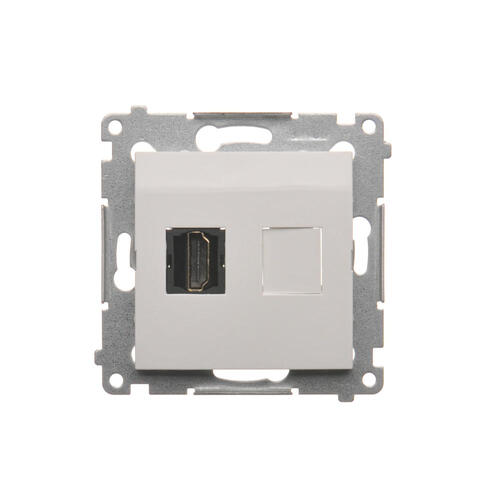 KONTAKT SIMON - GNIAZDO HDMI BIAŁY SIMON 54 - DGHDMI.01/11