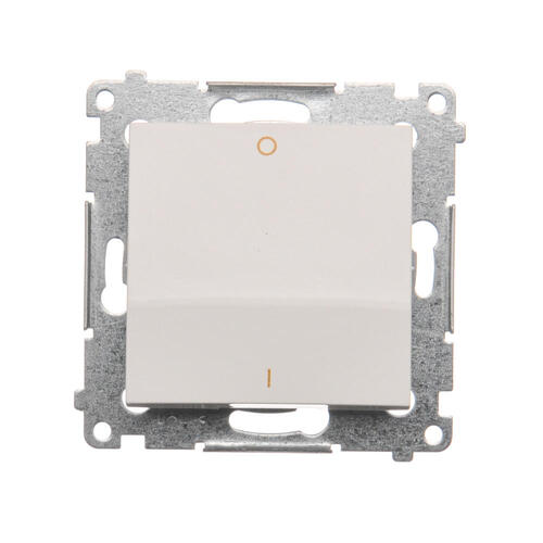 KONTAKT SIMON - ŁĄCZNIK DWUBIEGUNOWY ZACISKI AUTOMATYCZNE 10AX 250V BIAŁY SIMON 54 - DW2.01/11