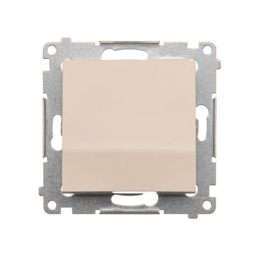 KONTAKT SIMON - ŁĄCZNIK POJEDYNCZY ZACISKI ŚRUBOWE 16AX 250V KREMOWY SIMON 54 - DW1A.01/41