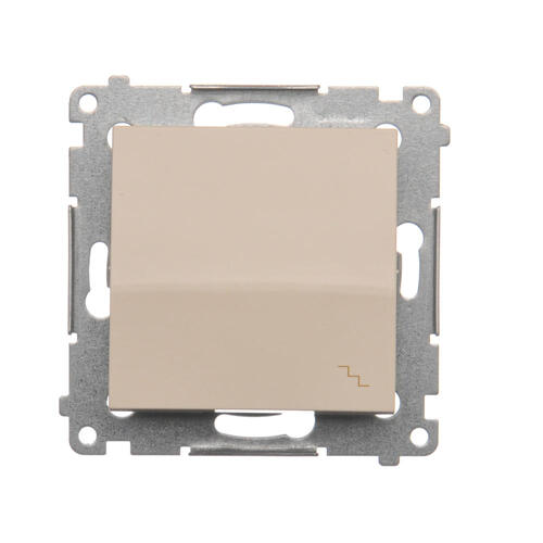 KONTAKT SIMON - ŁĄCZNIK SCHODOWY POJEDYNCZY ZACISKI AUTOMATYCZNE 10AX 250V KREMOWY SIMON 54 - DW6.01/41
