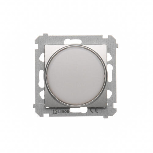 KONTAKT SIMON - Sygnalizator świetlny LED – światło białe (moduł) 230V~; srebrny mat - DSS1.01/43