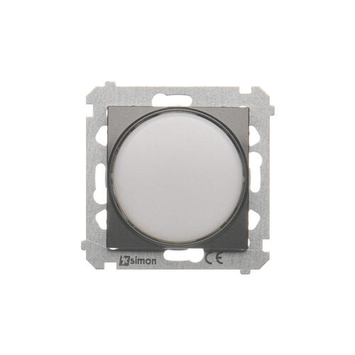 KONTAKT SIMON - Sygnalizator świetlny LED – światło białe (moduł) 230V~; antracyt - DSS1.01/48