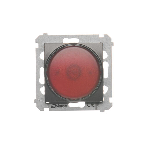 KONTAKT SIMON - Sygnalizator świetlny LED – światło czerwone (moduł) 230V~; antracyt - DSS2.01/48