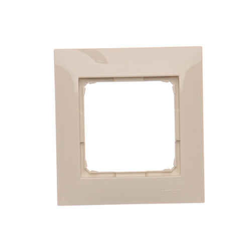 KONTAKT SIMON - Ramka 1-krotna PREMIUM do puszek karton-gips IP20 / IP44; kremowy - DRK1/41