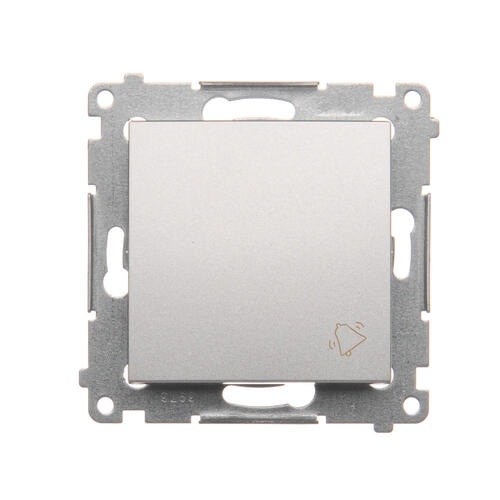 KONTAKT SIMON - ŁĄCZNIK ZWIERNY DZWONEK 10AX SREBRNY MAT SIMON 54 - DD1.01/43
