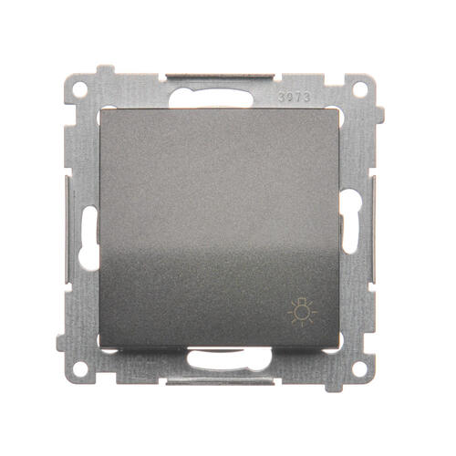 KONTAKT SIMON - Przycisk „światło” (moduł) 10AX, 250V~, szybkozłącza; antracyt - DS1.01/48