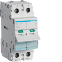 HAGER - MODUŁOWY ROZŁĄCZNIK IZOLACYJNY 2-POLOWY 125A - SBN299
