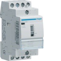 HAGER - STYCZNIK ZE STEROWANIEM RĘCZNYM 4NO 25A 230V AC. - ERC425