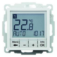 HAGER - REGULATOR TEMPERATURY ZE STEROWANIEM CZASOWYM ZE STYKIEM ZWIERNYM I ELEMENTEM CENTRALNYM BIAŁY B.3/B.7 - 20441909