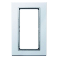 HAGER - RAMKA Z DUŻYM WYCIĘCIEM ALUMINIUM B.7 - 13096414