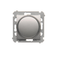 KONTAKT SIMON - Regulator 1–10 V (moduł). Do załączania i regulacji źródeł światła z zasilaczami sterowanymi napięciem 1–10 V; srebrny mat - DS9V.01/43