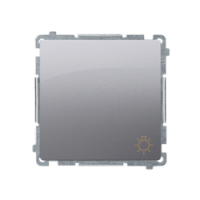 KONTAKT SIMON - Przycisk światło (moduł) 16AX, 250V~, zaciski śrubowe; stal inox - BMS1A.01/21
