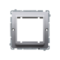 KONTAKT SIMON - Adapter (przejściówka) na osprzęt standardu 45 × 45 mm. Montaż do puszki na wkręty; stal inox - BMA45/21