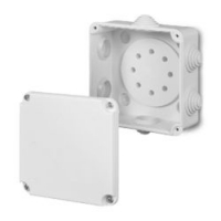 ELEKTRO-PLAST NASIELSK - PUSZKA NATYNK PK-2 HERMETYCZNA 118x118x60MM Z WKŁADEM IP55 BIAŁY EP-LUX TYP PK - 0221-00