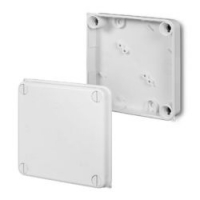 ELEKTRO-PLAST NASIELSK - PUSZKA NATYNK PK-3 HERMETYCZNA 133x133x41MM BEZ WKŁADU IP55 BIAŁY EP-LUX TYP PK - 0251-00