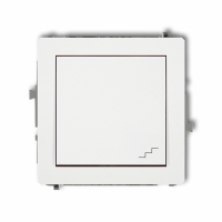 KARLIK - DECO; Mechanizm łącznika schodowego biały - DWP-3