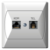 OSPEL - GNIAZDO KOMPUTEROWO-TELEFONICZNE AKCENT - GPKT-A/K/00
