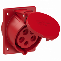PCE - GNIAZDO TABLICOWE SKOŚNE TWIST  32A 400V 3P+Z+N 87x97mm  - 425-6