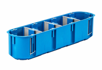 SIMET - PUSZKA PODTYNK FI 4X60X63 POCZWÓRNA DO PUSTYCH ŚCIAN GIPS GŁĘBOKA NIEBIESKI MULTIBOX P4X60D - 32097203