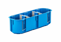 SIMET - PUSZKA PODTYNK FI 3X60X63 POTÓJNA DO PUSTYCH ŚCIAN GIPS GŁĘBOKA NIEBIESKI MULTIBOX P3X60D - 32104203